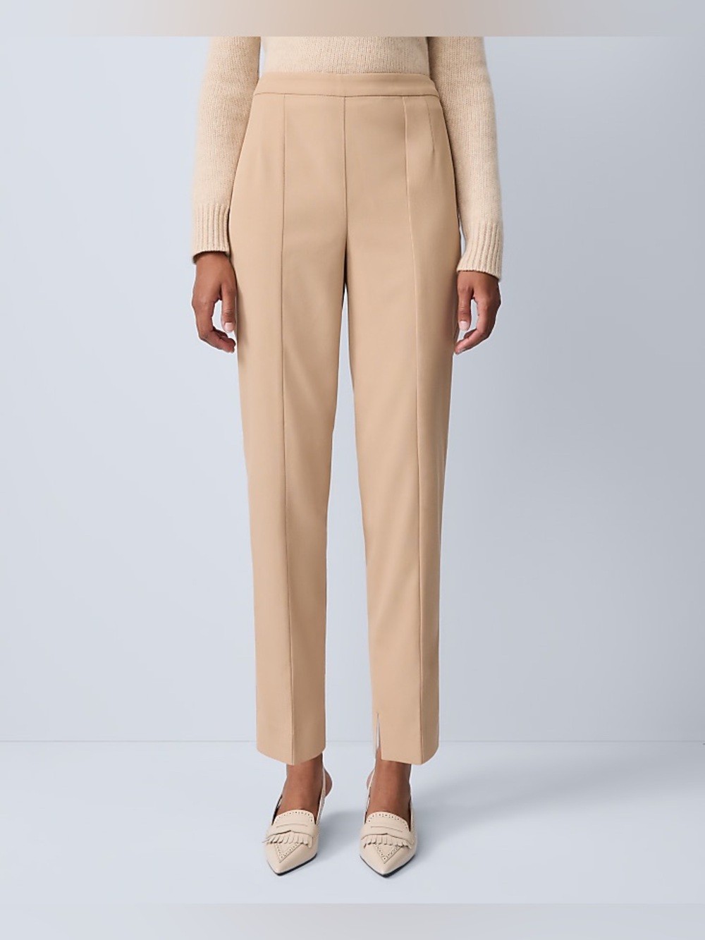 Ann Taylor Natalie Pant- Beige size 8 curvy NWT